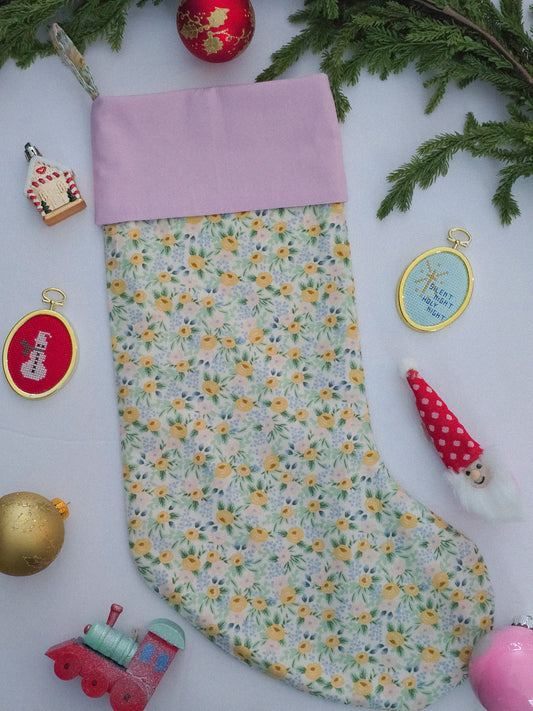 Christmas stocking, fabric stocking, unique stocking, handmade stocking, personalized Christmas stocking