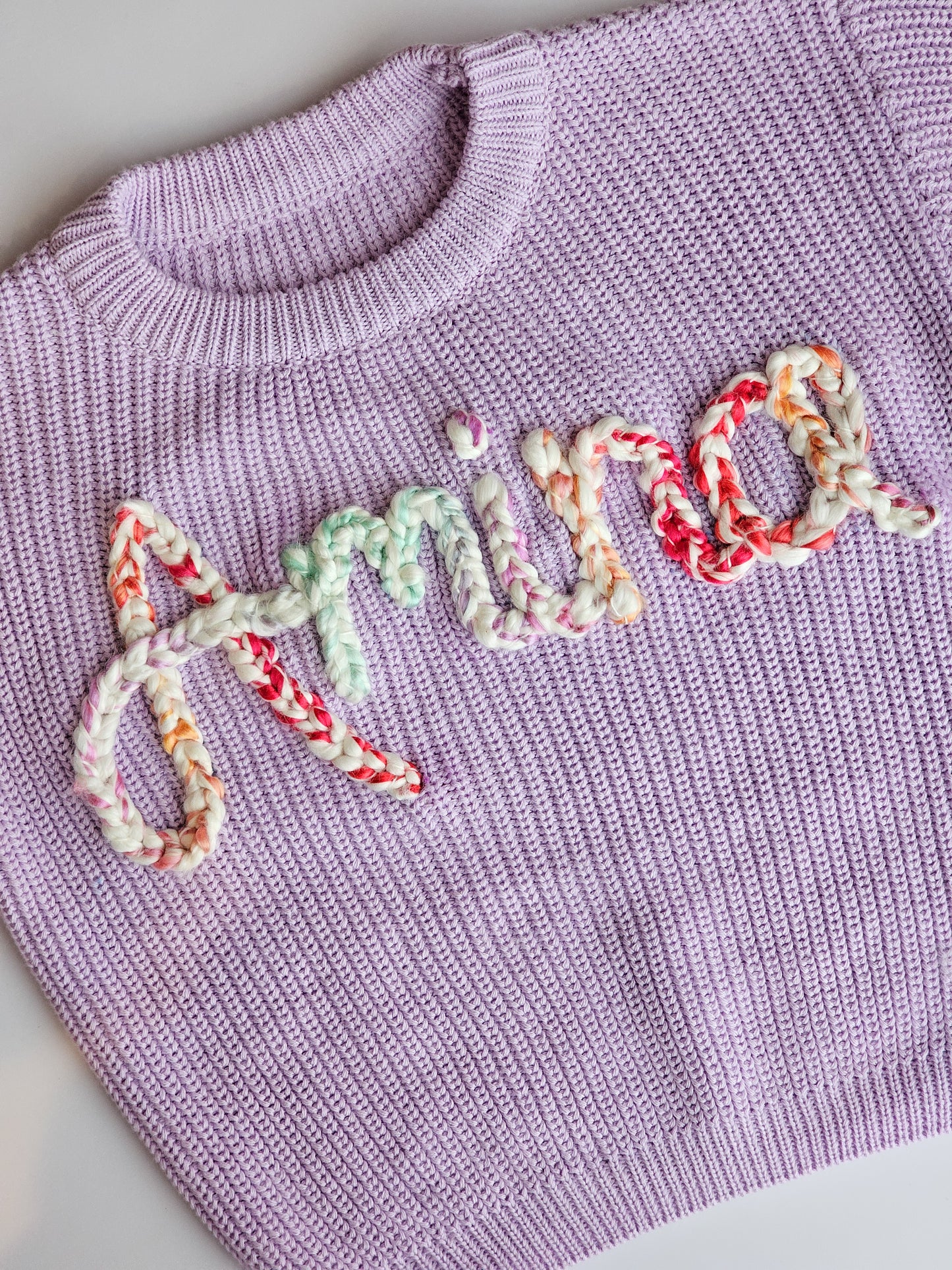 Custom Sweater- lavender